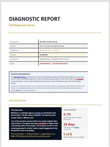 Diagnostic Report sample cover